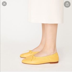 Mansur Gavriel Dream Ballerina Yellow Flats